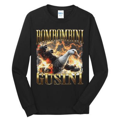 Bombombini Gusini Funny Italian Brainrot Meme Bootleg Tall Long Sleeve T-Shirt