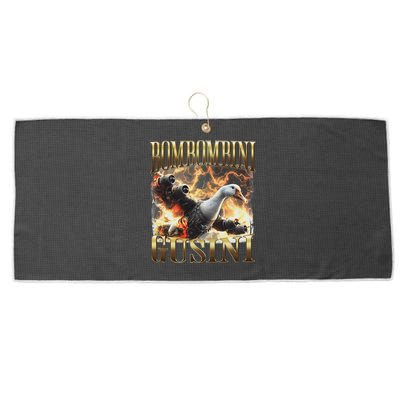 Bombombini Gusini Funny Italian Brainrot Meme Bootleg Large Microfiber Waffle Golf Towel