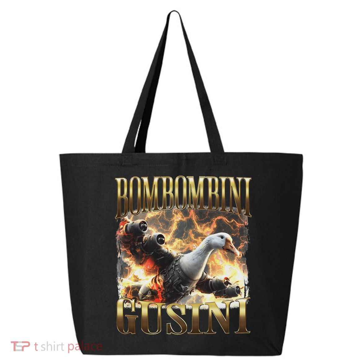 Bombombini Gusini Funny Italian Brainrot Meme Bootleg 25L Jumbo Tote