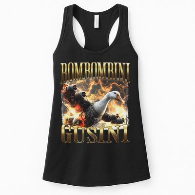 Bombombini Gusini Funny Italian Brainrot Meme Bootleg Womens Tank Top