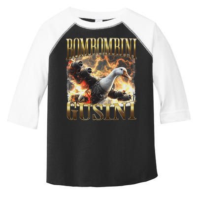 Bombombini Gusini Funny Italian Brainrot Meme Bootleg Toddler Fine Jersey T-Shirt