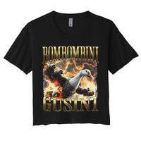 Bombombini Gusini Funny Italian Brainrot Meme Bootleg Women's Crop Top Tee