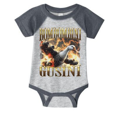 Bombombini Gusini Funny Italian Brainrot Meme Bootleg Infant Baby Jersey Bodysuit
