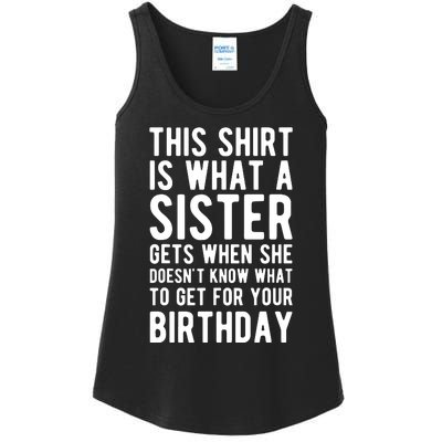 Birthday Gift For Brother From Sister T Ladies Essential Tank