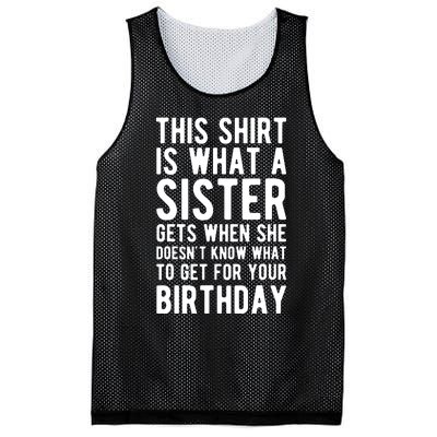 Birthday Gift For Brother From Sister T Mesh Reversible Basketball Jersey Tank