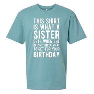 Birthday Gift For Brother From Sister T Sueded Cloud Jersey T-Shirt