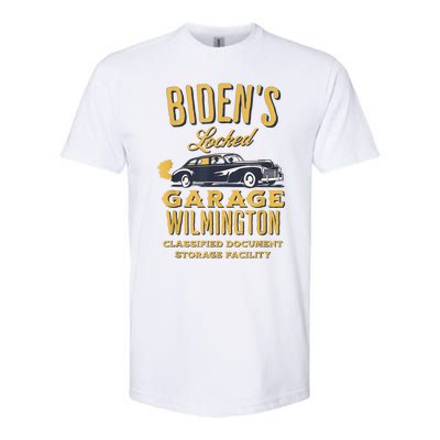 Bidens Garage Funny AntiBiden Political Joke Garage Sign Softstyle® CVC T-Shirt