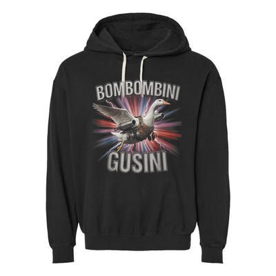 Bombombini Gusini Funny Italian Brainrot Meme Bootleg  Garment-Dyed Fleece Hoodie