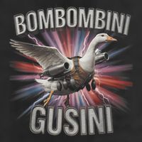Bombombini Gusini Funny Italian Brainrot Meme Bootleg  7 Panel Mesh Trucker Snapback Hat