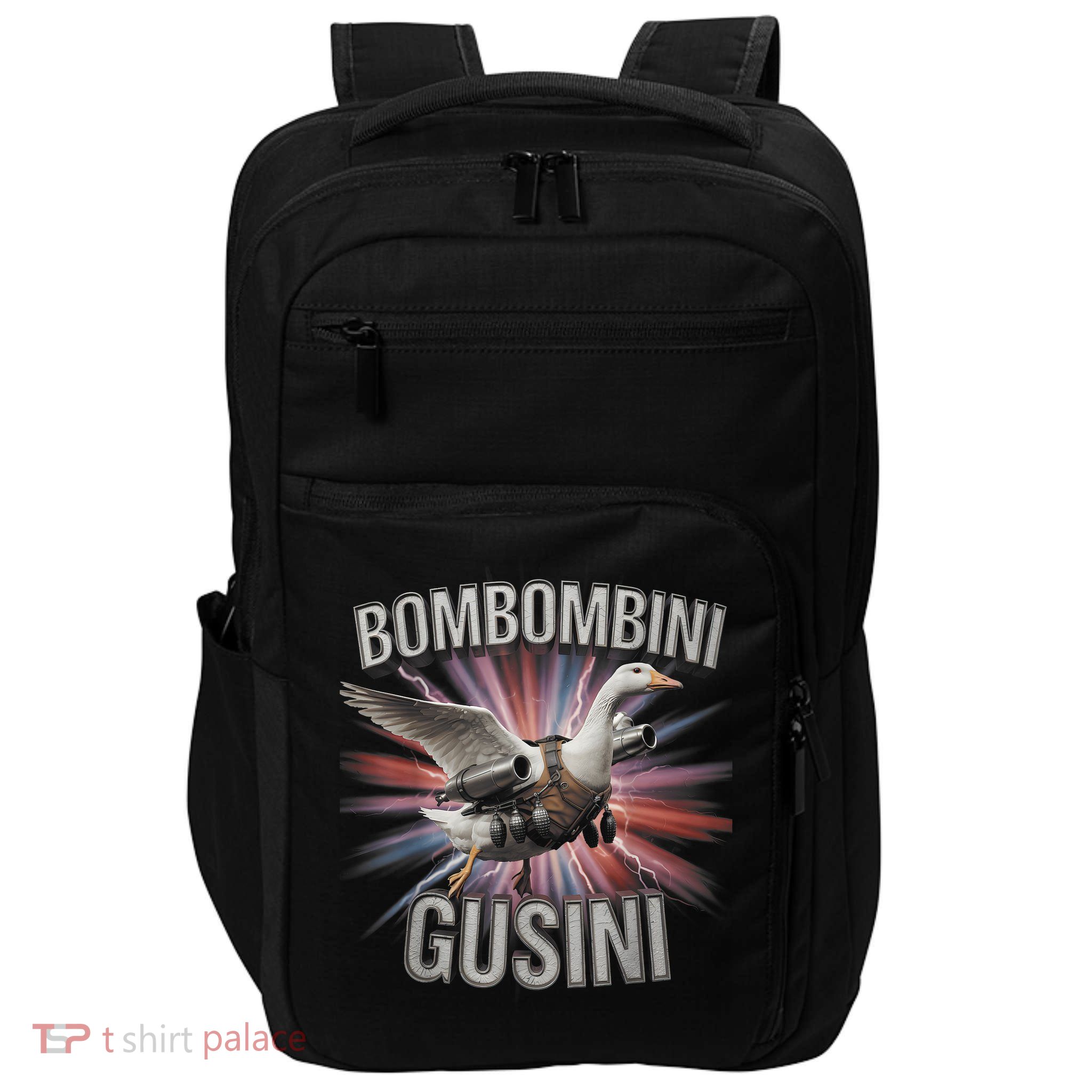 Bombombini Gusini Funny Italian Brainrot Meme Bootleg  Impact Tech Backpack