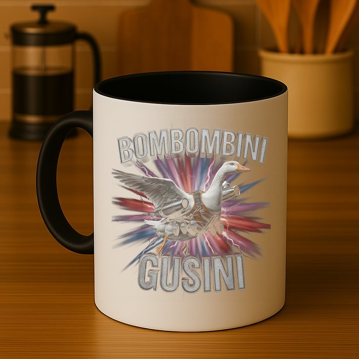 Bombombini Gusini Funny Italian Brainrot Meme Bootleg  Mug