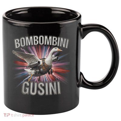 Bombombini Gusini Funny Italian Brainrot Meme Bootleg  11oz C Handle Ceramic Mug