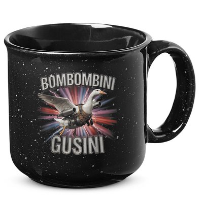 Bombombini Gusini Funny Italian Brainrot Meme Bootleg  15oz Campfire Ceramic Mug