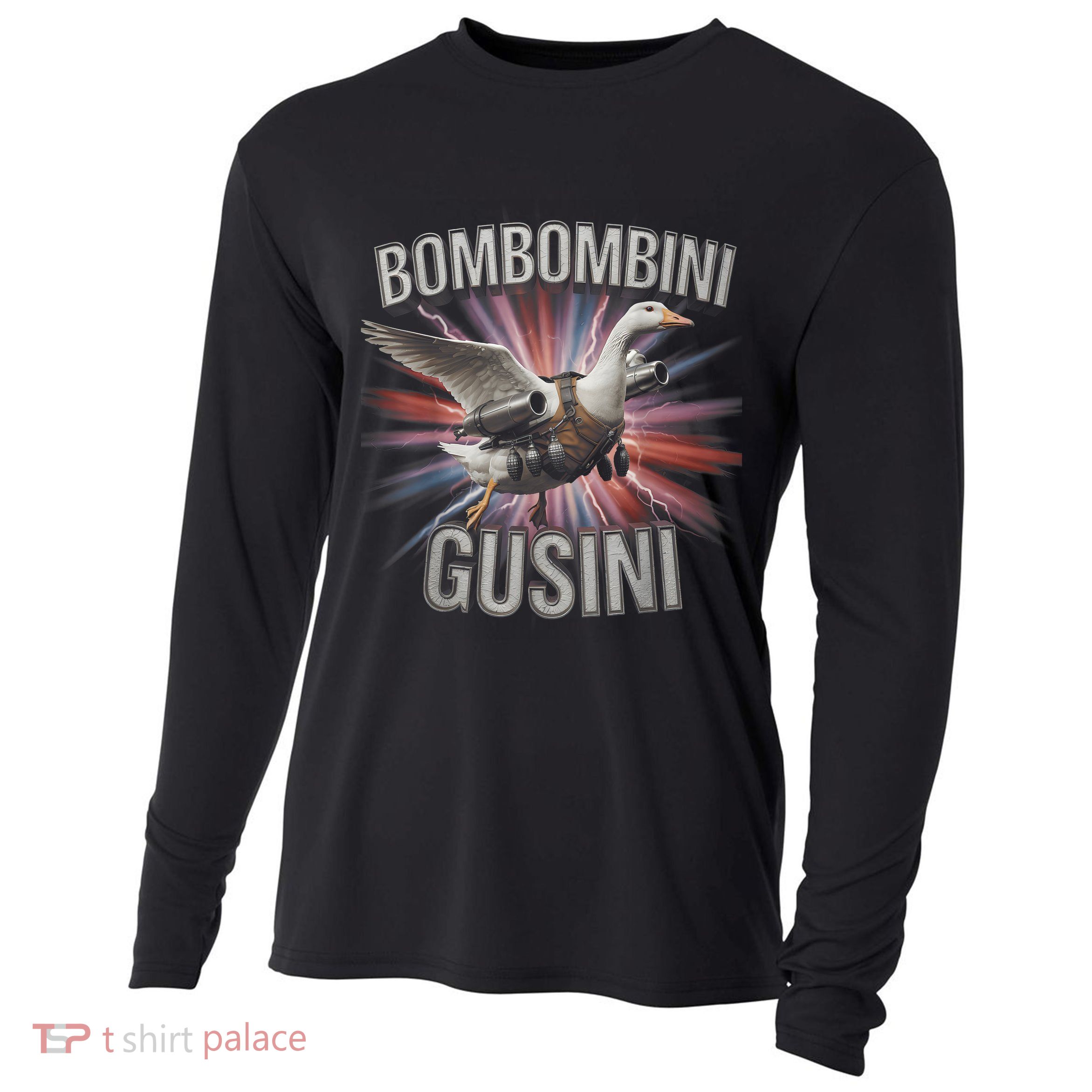 Bombombini Gusini Funny Italian Brainrot Meme Bootleg  Cooling Performance Long Sleeve Crew