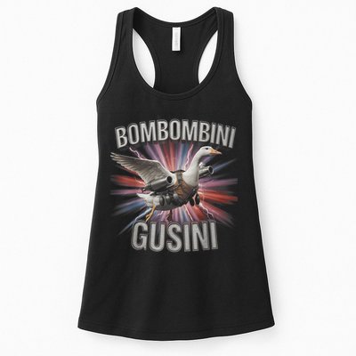 Bombombini Gusini Funny Italian Brainrot Meme Bootleg  Womens Tank Top