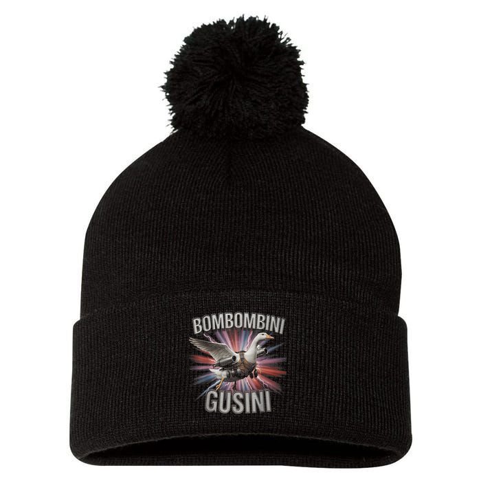 Bombombini Gusini Funny Italian Brainrot Meme Bootleg  Pom Pom 12in Knit Beanie