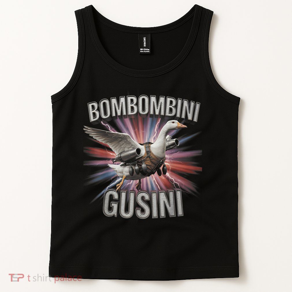 Bombombini Gusini Funny Italian Brainrot Meme Bootleg  Tank Top