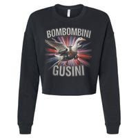 Bombombini Gusini Funny Italian Brainrot Meme Bootleg  Cropped Pullover Crew