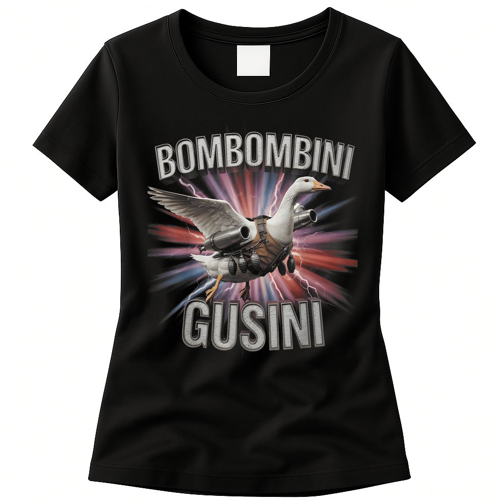 Bombombini Gusini Funny Italian Brainrot Meme Bootleg  Womens T-Shirt