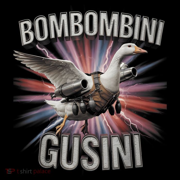 Bombombini Gusini Funny Italian Brainrot Meme Bootleg  Women's V-Neck T-Shirt