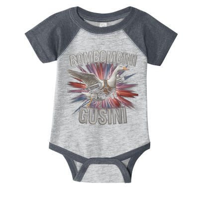 Bombombini Gusini Funny Italian Brainrot Meme Bootleg  Infant Baby Jersey Bodysuit