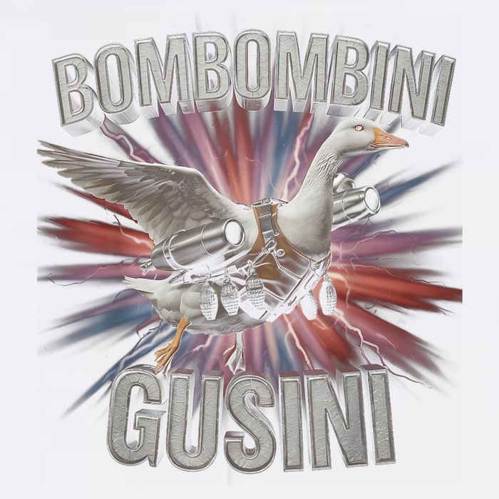 Bombombini Gusini Funny Italian Brainrot Meme Bootleg  Garment-Dyed Sweatshirt