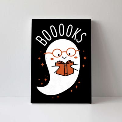 Booooks Ghost Funny Halloween Teacher Book Library Reading Canvas