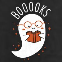 Booooks Ghost Funny Halloween Teacher Book Library Reading Large Microfiber Waffle Golf Towel