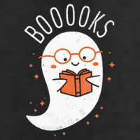 Booooks Ghost Funny Halloween Teacher Book Library Reading Large Microfiber Waffle Golf Towel