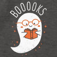 Booooks Ghost Funny Halloween Teacher Book Library Reading Vector Backpack