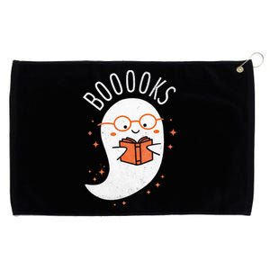 Booooks Ghost Funny Halloween Teacher Book Library Reading Grommeted Golf Towel