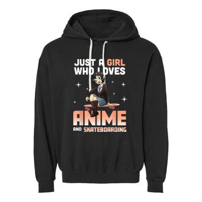 Best Gifts For Anime Lovers Anime Skateboard Anime Garment-Dyed Fleece Hoodie