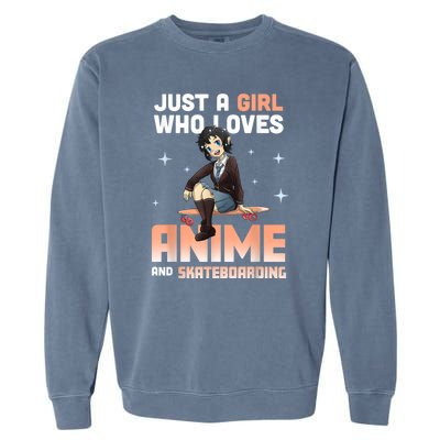 Best Gifts For Anime Lovers Anime Skateboard Anime Garment-Dyed Sweatshirt