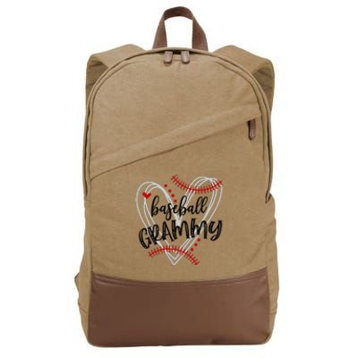 Baseball Grammy For Grandma Mimi Nana Mother's Day Cotton Canvas Backpack