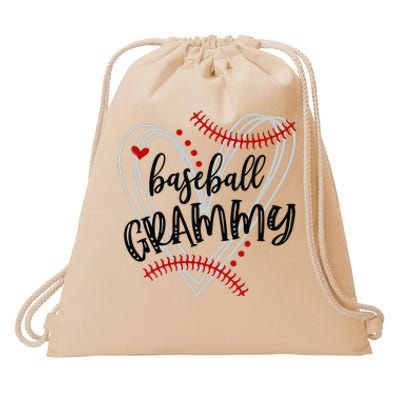 Baseball Grammy For Grandma Mimi Nana Mother's Day Drawstring Bag