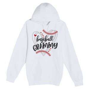 Baseball Grammy For Grandma Mimi Nana Mother's Day Premium Pullover Hoodie