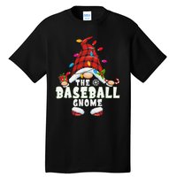 Baseball Gnome Family Matching Christmas Funny Pajama Tall T-Shirt