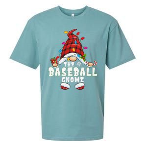 Baseball Gnome Family Matching Christmas Funny Pajama Sueded Cloud Jersey T-Shirt