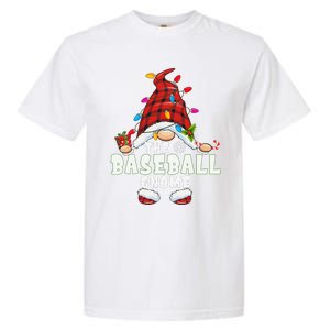 Baseball Gnome Family Matching Christmas Funny Pajama Garment-Dyed Heavyweight T-Shirt