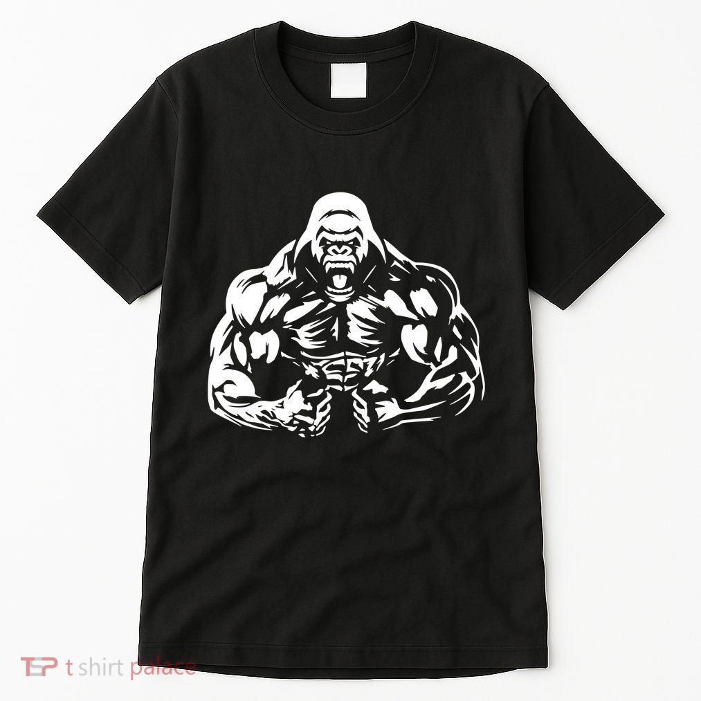 Bodybuilding Gorilla For The Next Workout In The Gym Tall T-Shirt