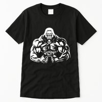 Bodybuilding Gorilla For The Next Workout In The Gym Tall T-Shirt