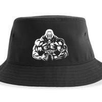 Bodybuilding Gorilla For The Next Workout In The Gym Sustainable Bucket Hat