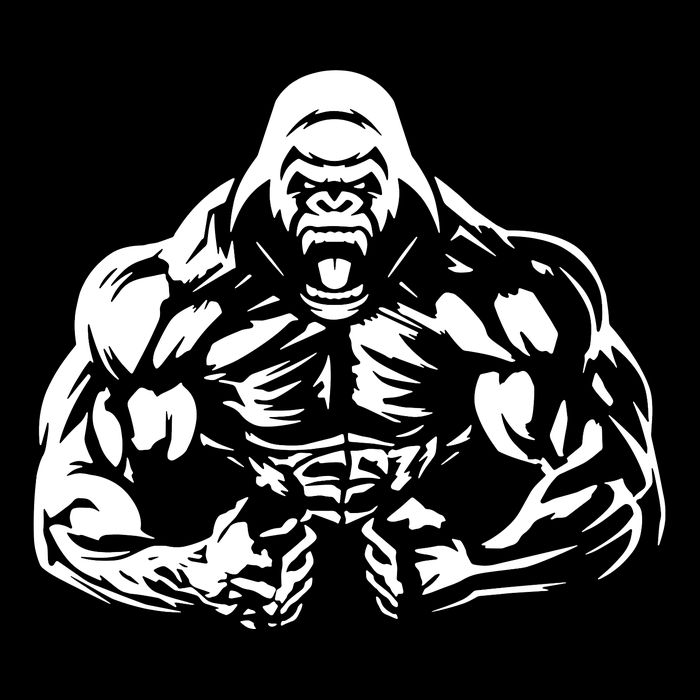 Bodybuilding Gorilla For The Next Workout In The Gym Sustainable Bucket Hat