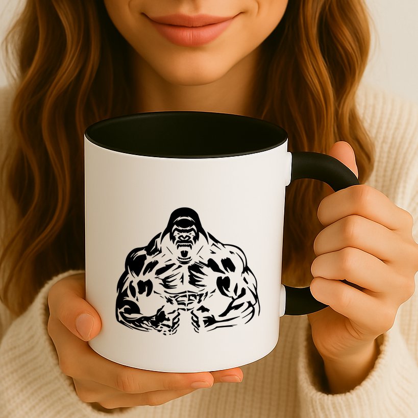 Bodybuilding Gorilla For The Next Workout In The Gym Mug