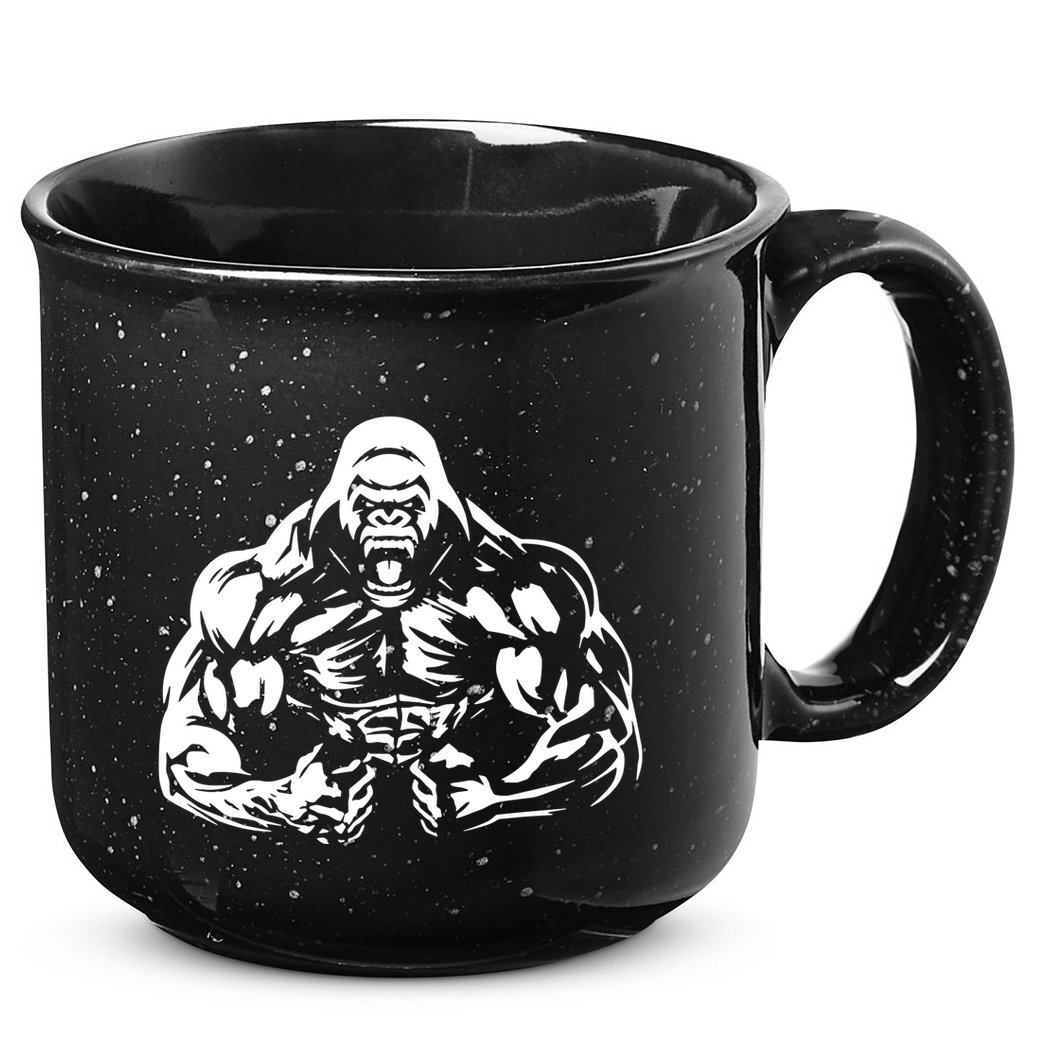 Bodybuilding Gorilla For The Next Workout In The Gym 15oz Campfire Ceramic Mug
