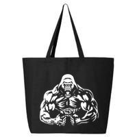Bodybuilding Gorilla For The Next Workout In The Gym 25L Jumbo Tote