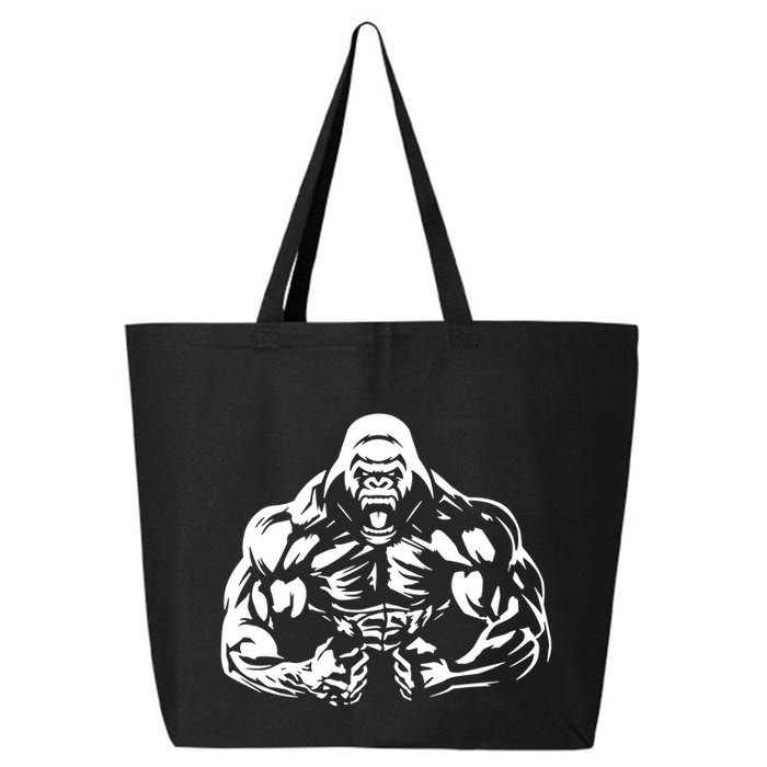 Bodybuilding Gorilla For The Next Workout In The Gym 25L Jumbo Tote
