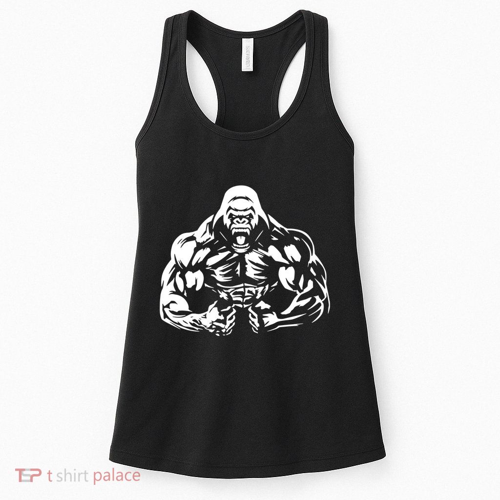 Bodybuilding Gorilla For The Next Workout In The Gym Womens Tank Top