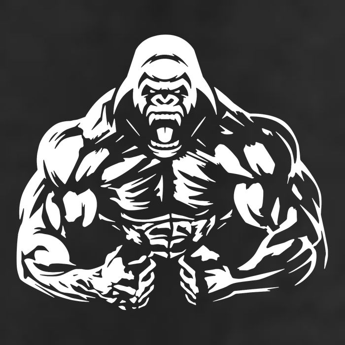 Bodybuilding Gorilla For The Next Workout In The Gym Golf Towel