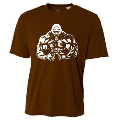 Bodybuilding Gorilla For The Next Workout In The Gym Cooling Performance Crew T-Shirt